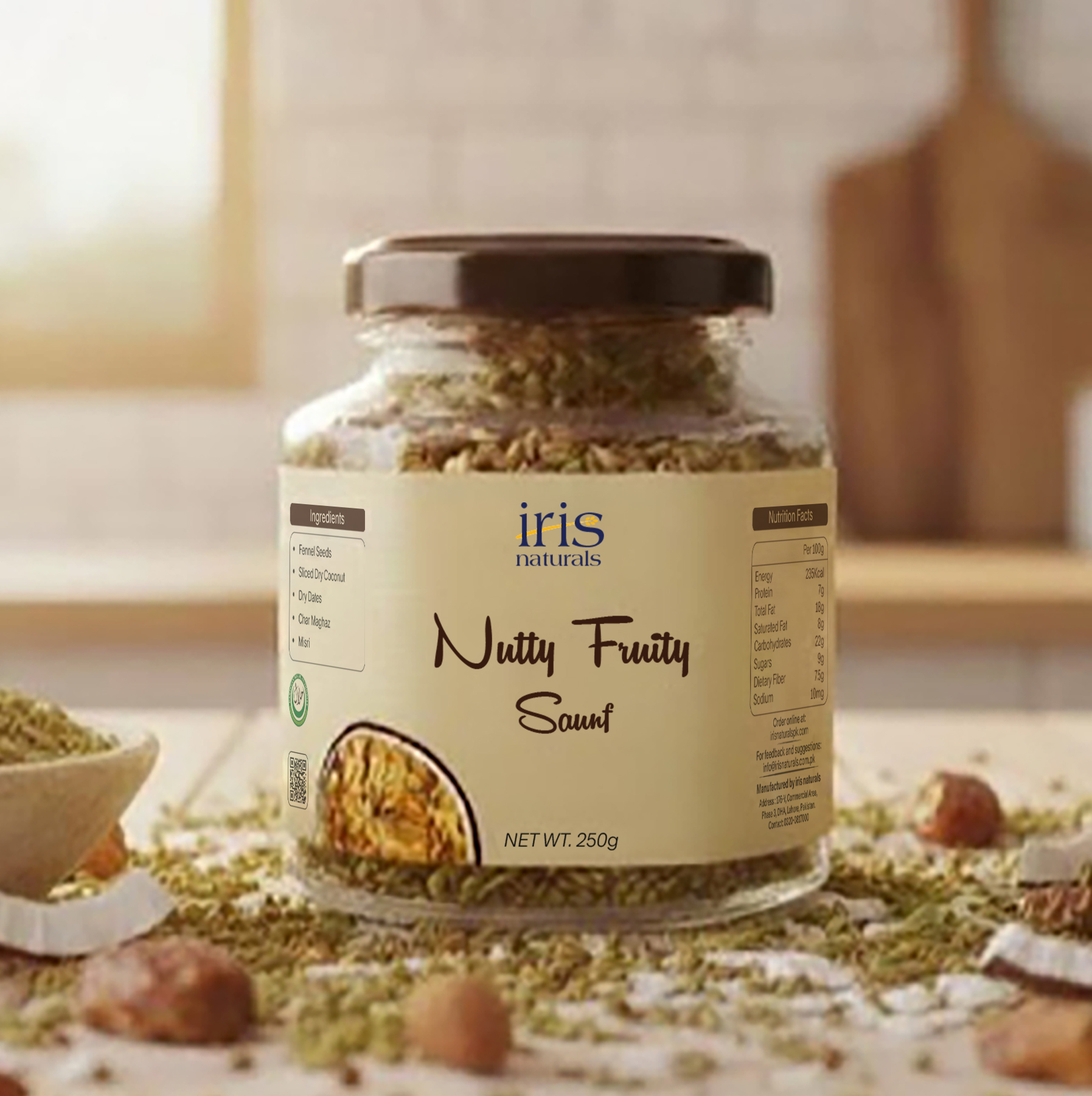 iris naturals Nutty Fruity Saunf - 250g